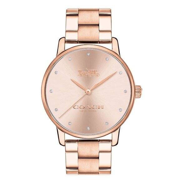 Coach Grand Women's Watch, 36mm Rose Gold - New with Box and Tags - Picture 1 of 7